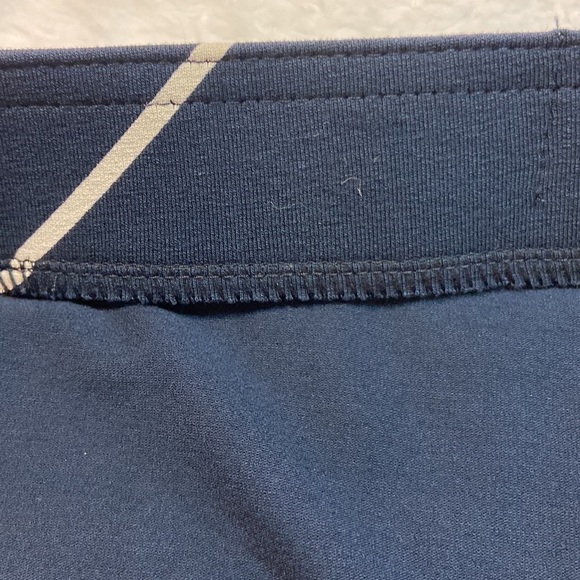 J Jill Wearever Collection Diagonal Stripes Pencil Midi Skirt in Navy/White NWT - Picture 9 of 10